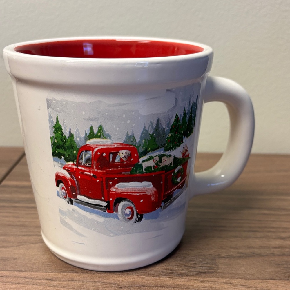 Magenta Christmas Truck Mug